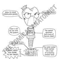 Dental Implant Coloring Page