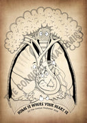 Home is Where Your Heart is A4 Printable Poster