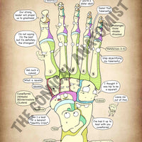A4 Foot Bones High Resolution Printable Poster